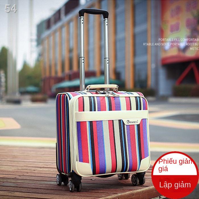 （Hộp kéo）Vali nhỏ 18 inch nữ vải Oxford ngang nội trú xe đẩy kinh doanh du lịch mini hộp mã nam