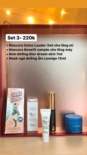 Các set sản phẩm mini đồng giá 220k