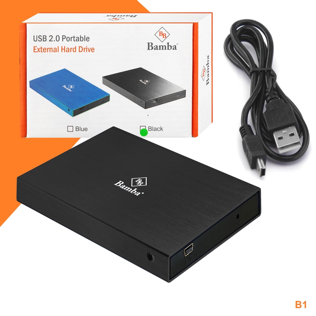 HỘP ĐỰNG Ổ CỨNG HDD, SSD BAMBA B1 2.5 (CHUẨN 2.0 ) - VỎ NHÔM