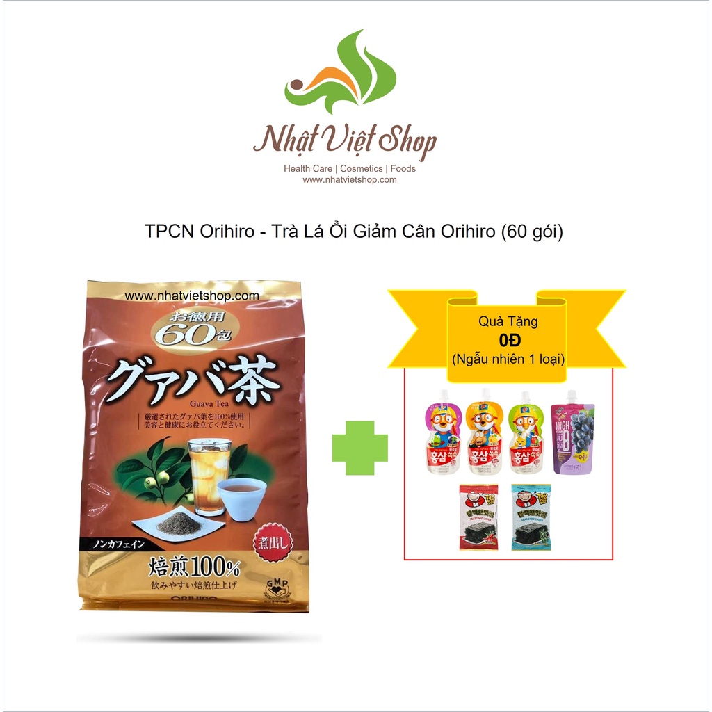 TPCN Orihiro - Trà Lá Ổi Giảm Cân Orihiro (60 gói)