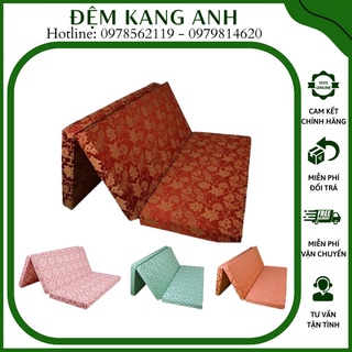 Đệm bông ép tinh khiết Sông Hồng vỏ gấm hàng chính hãng bảo hành 5 năm