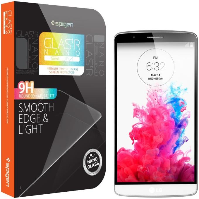 SPIGEN Kính Cường Lực NANO Siêu Mỏng Cao Cấp Cho LG G3 igad