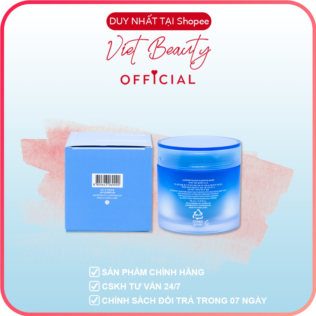 (💥BIG SALES 💥) Mặt nạ ngủ dưỡng ẩm Laneige 70ml