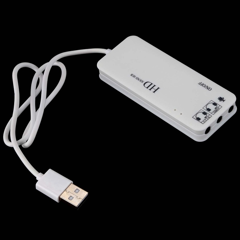 Card Âm Thanh 3 Cổng Usb Cho Pc White