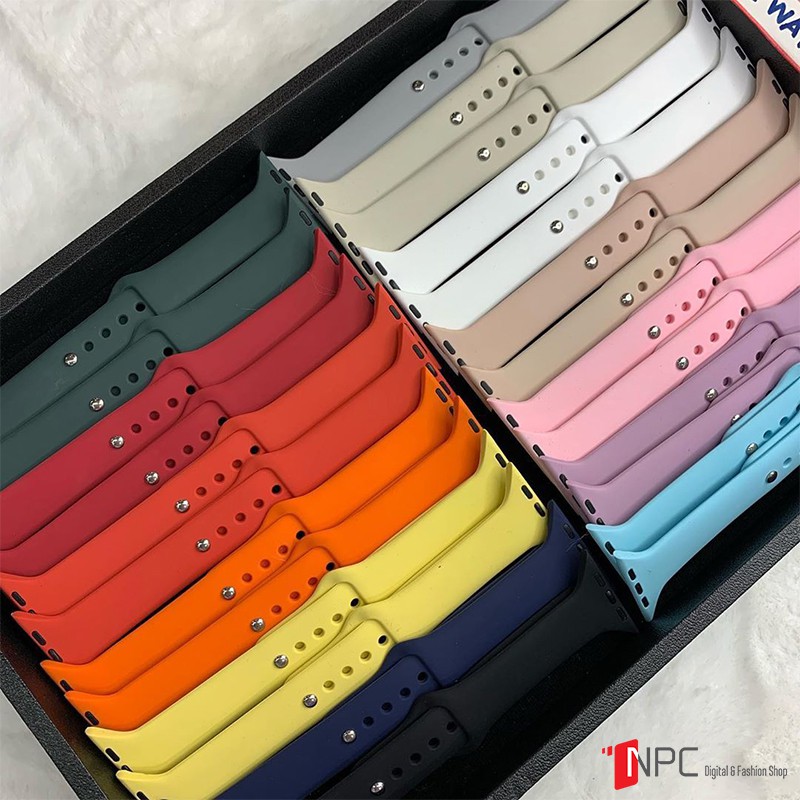 Dây Apple Watch Cao Su Sport Band Đủ Màu Dành Cho Apple Watch Series SE/6/5/4/3/2/1 38mm | 40mm | 42mm | 44mm