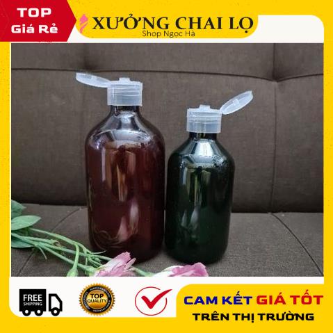 Chai Chiết Mĩ Phẩm ❤ GIÁ RẺ NHẤT ❤ Chai nhựa pet Nắp bật 300ml,500ml chiết mỹ phẩm , phụ kiện du lịch