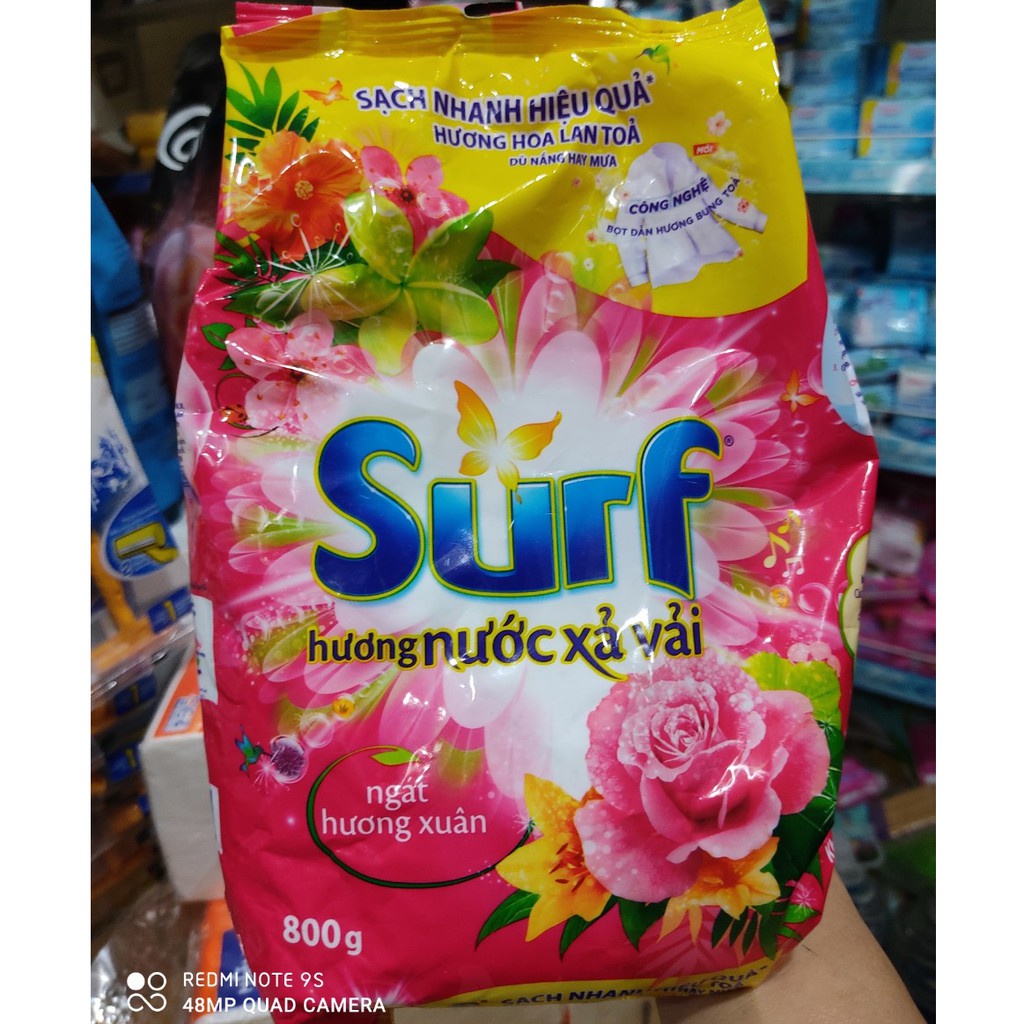 Túi Bột Giặt Surf 800g Ngát Hương Xuân