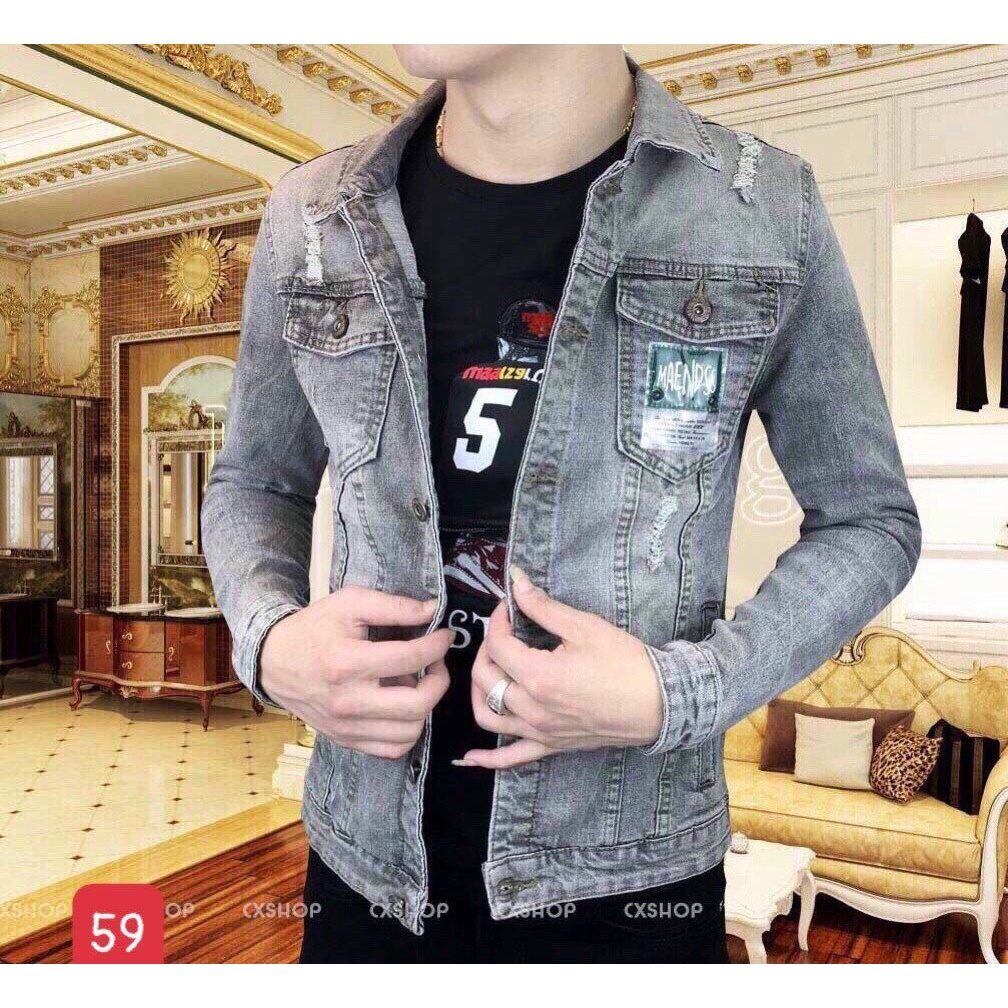 Áo khoác jean nam thời trang cao cấp, chất liệu denim thoáng mát, hàng chuẩn shop StoreBEN Shop0807 S12