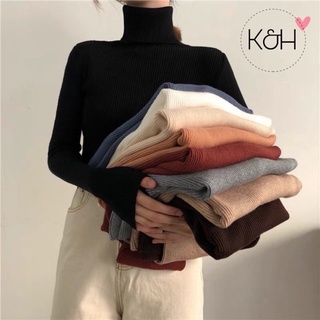 Áo len nữ cổ lọ lông cừu hàng quảng châu cao cấp