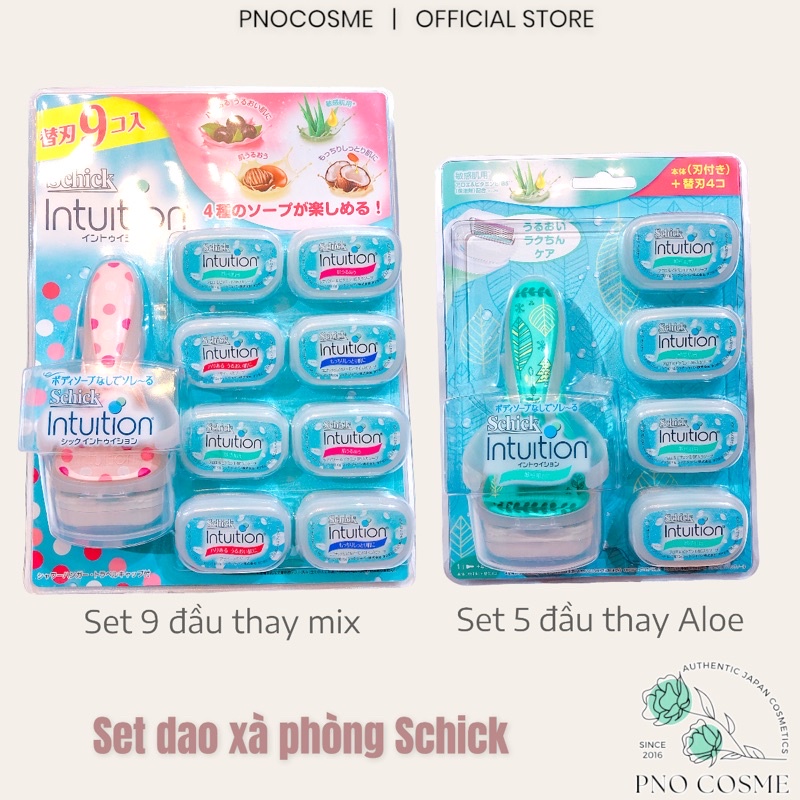 Set dao cạo lông Schick + 5 đầu thay ( mẫu mới )