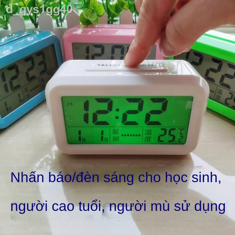 Hẹn giờ bằng giọng nói cực to cho người mù cho người già, đồng hồ báo thức cho học sinh cạnh giườn
