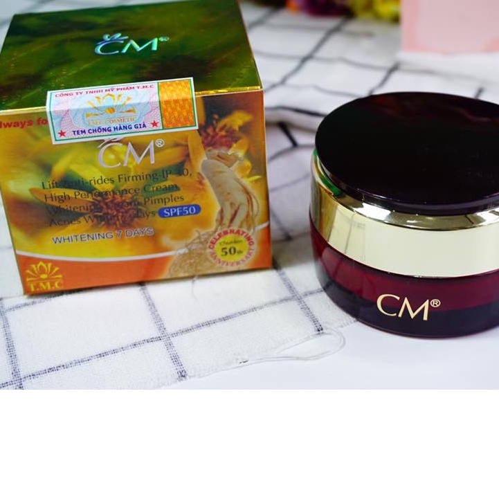 KEM NHÂN SÂM DƯỠNG DA TRẮNG HỒNG TỰ NHIÊN CM LIFT ANTI RIDES FIRMING IP30 HIGH PERFORMANCE CREAM CHÍNH HÃNG - 12345