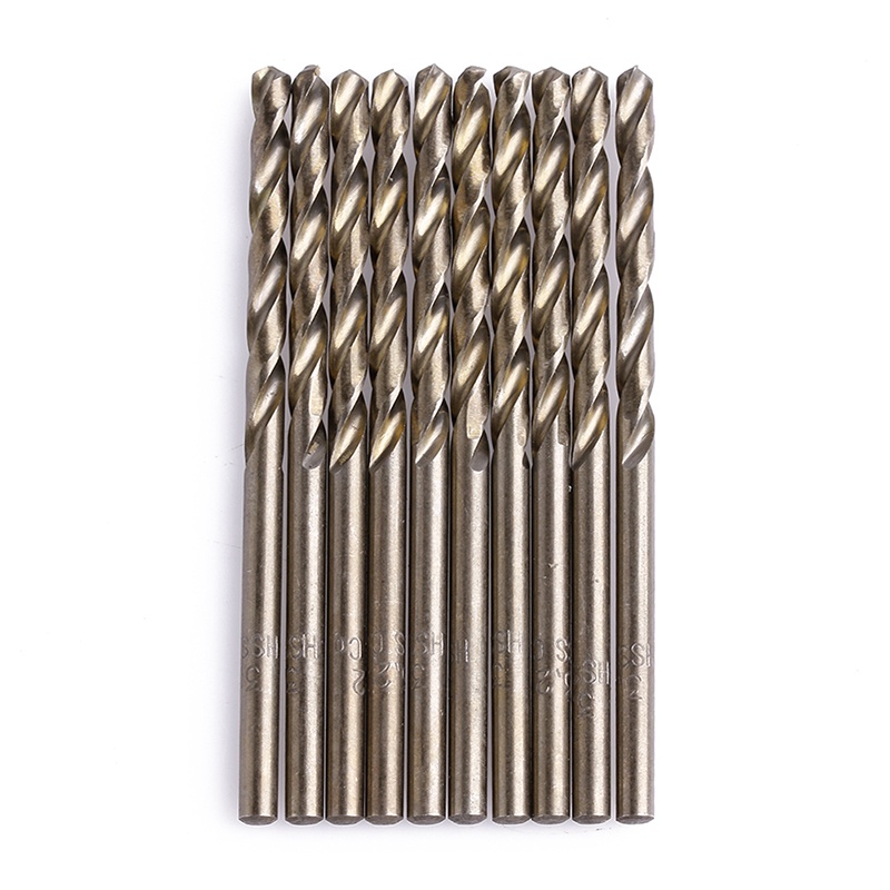 Bộ 10 Mũi Khoan Xoắn Tốc Độ Cao Bằng Thép Tiện Dụng
