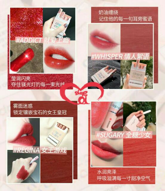 Sét son thuốc lá Cigarette Lipstick Clap O Claps | BigBuy360 - bigbuy360.vn