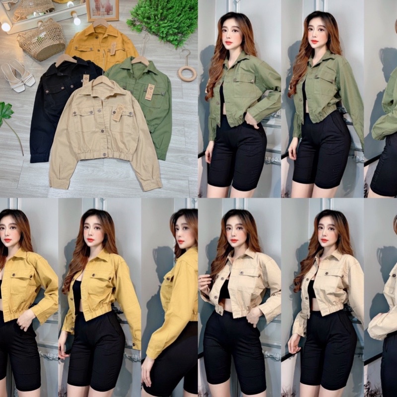 Áo Kaki túi hộp ❤️ chất dày dặn chống nắng tốt kèm bảng màu chụp thật a