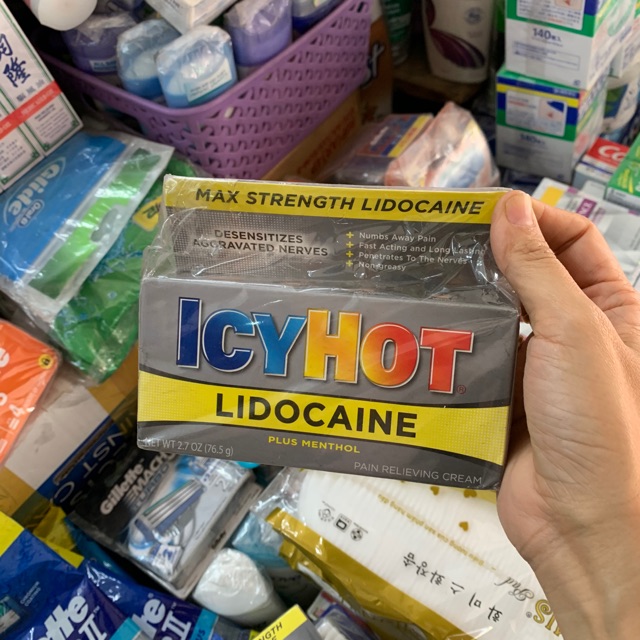 DẦU XOA BÓP GIẢM ĐAU NHỨC ICY HOT LIDOCAINE 76,5g với giảm đau mạnh hơn nhiều lần