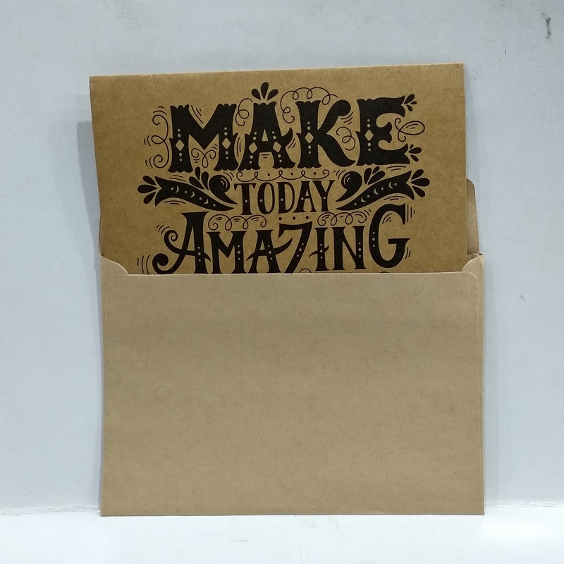 Thiệp Greenwood -  Theo Phong Cách Typography - Mẫu 9 - Make Today Amazing