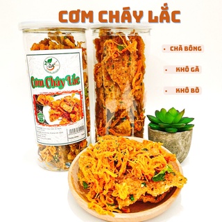 Cơm cháy lắc chà bông/khô gà/khô bò Hộp 300g ⚡Ăn vặt Hà Nội