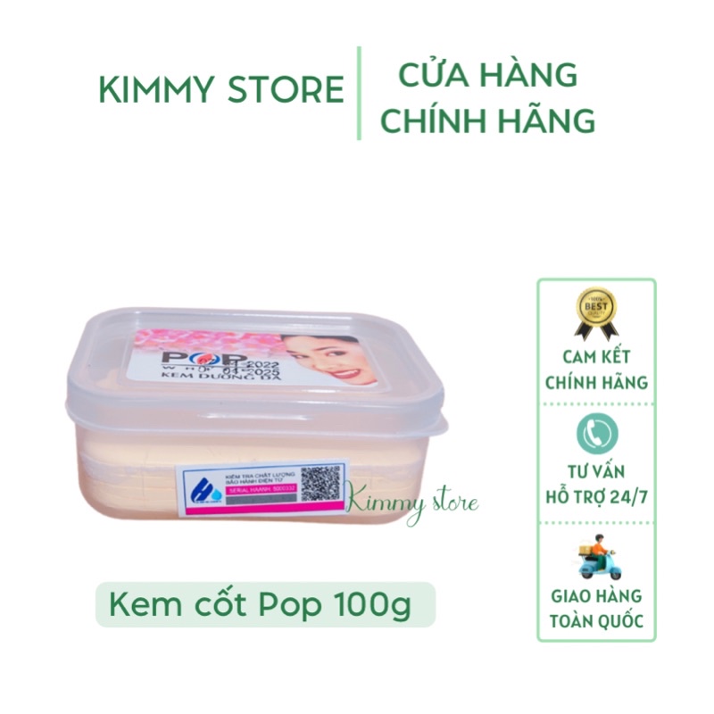 kem cốt trắng da pop thái 100g lẻ 1 hộp