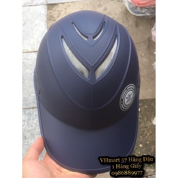 Mũ Bảo Hiểm Lưỡi Trai Xương Cá Có Lỗ Thông Thoáng Trí liễu Nam Nữ