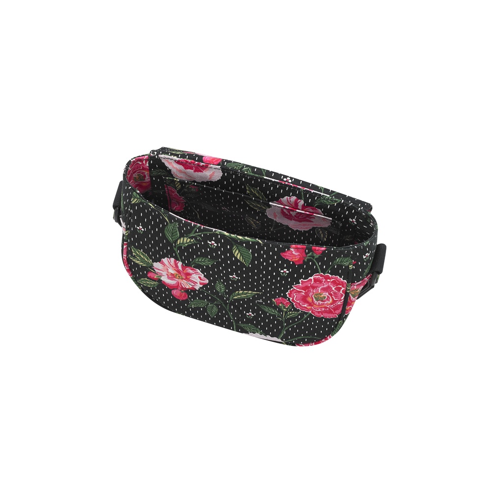 Cath Kidston - Túi đeo chéo/The Mini Saddle - Tea Rose Midscale - Black -1041408