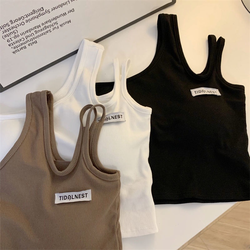 Áo Hai Dây Dáng Ôm Ngắn Hở Vai Thời Trang Mùa Thu Dành Cho Nữ