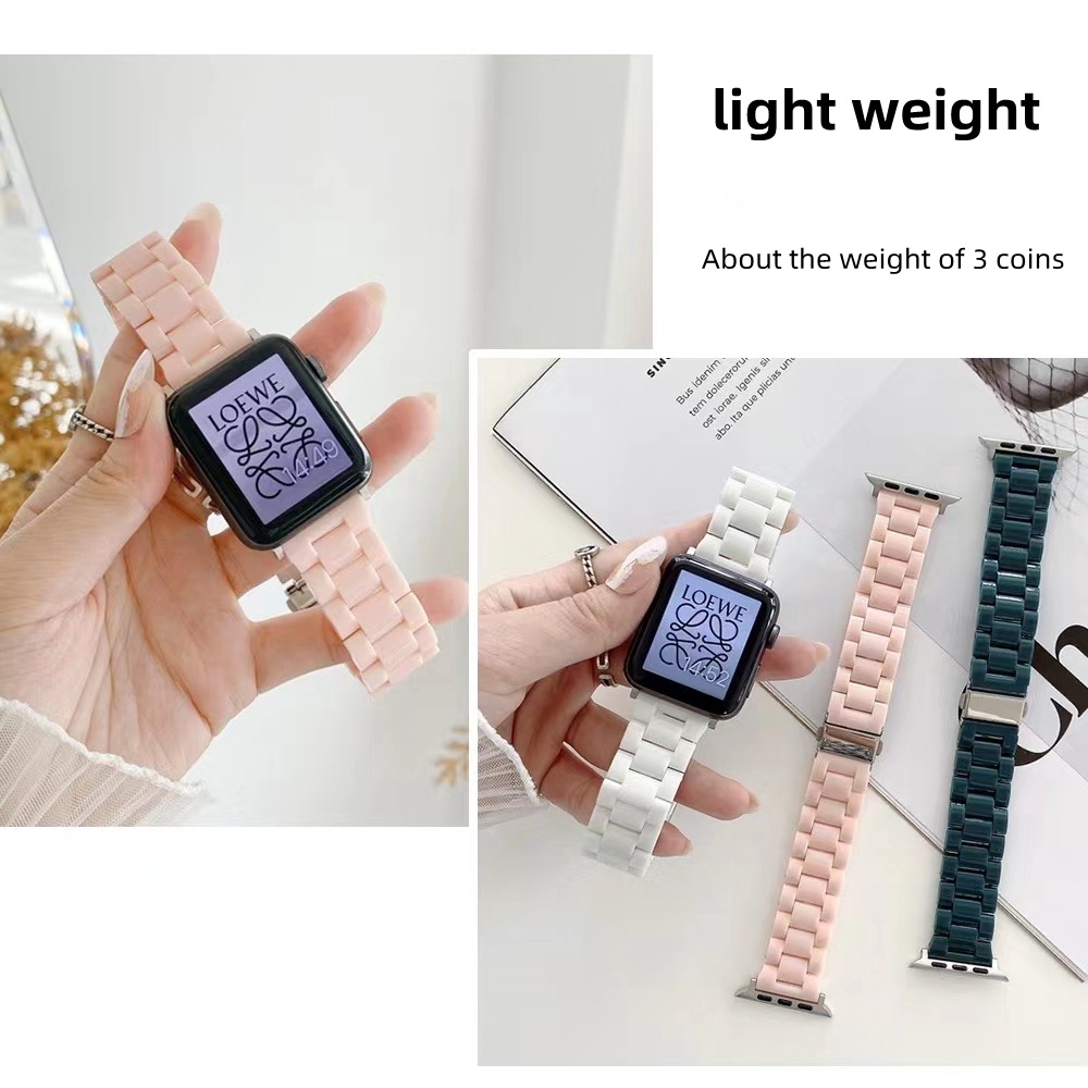 Dây Đeo Thay Thế Bằng Resin Cho Đồng Hồ Thông Minh Apple watch series 8 / 7 / SE / 6 5 4 3 2 1 41MM 45MM 38mm 40mm 42mm 44mm