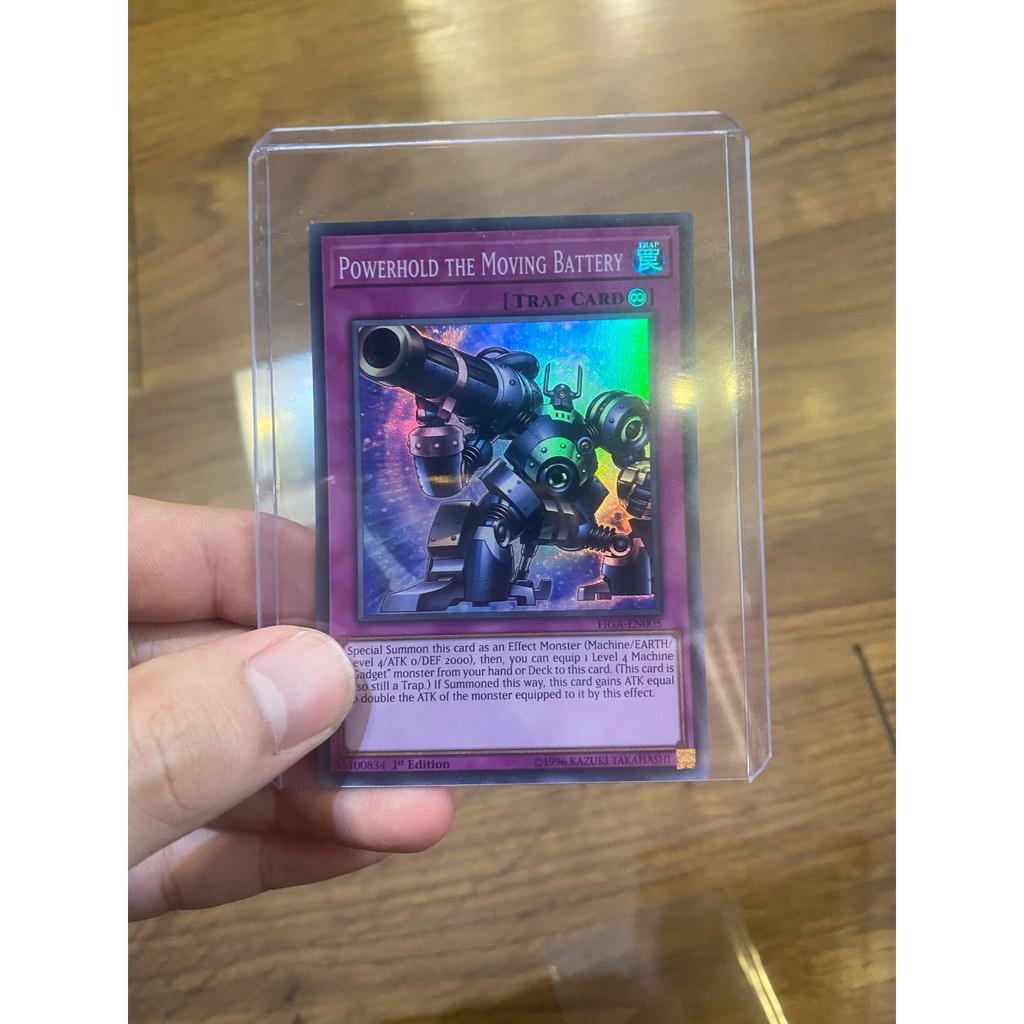 Lá bài thẻ bài Yugioh Powerhold The Moving Battery – Super Rare - Tặng bọc bài nhựa bảo quản