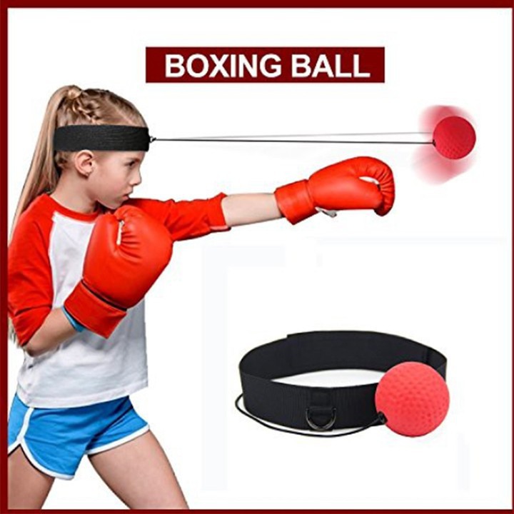 Bóng tập boxing phản xạ với dây buộc đầu