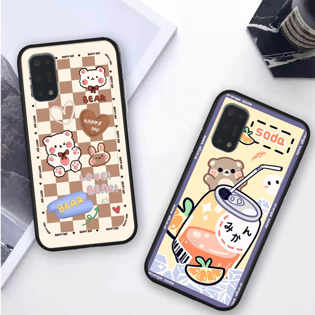 Ốp lưng Realme 7 PRO in hình 3D GẤU cute be@r, soda, happy day cực hot ,thời thượng