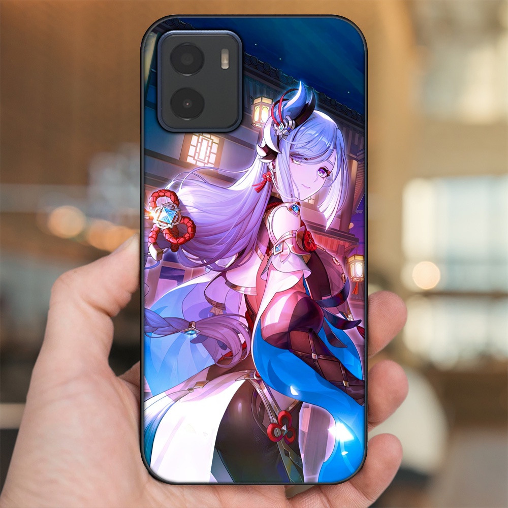 Ốp lưng Vivo Y15s, Y15a viền đen in hình Shenhe Genshin Impact