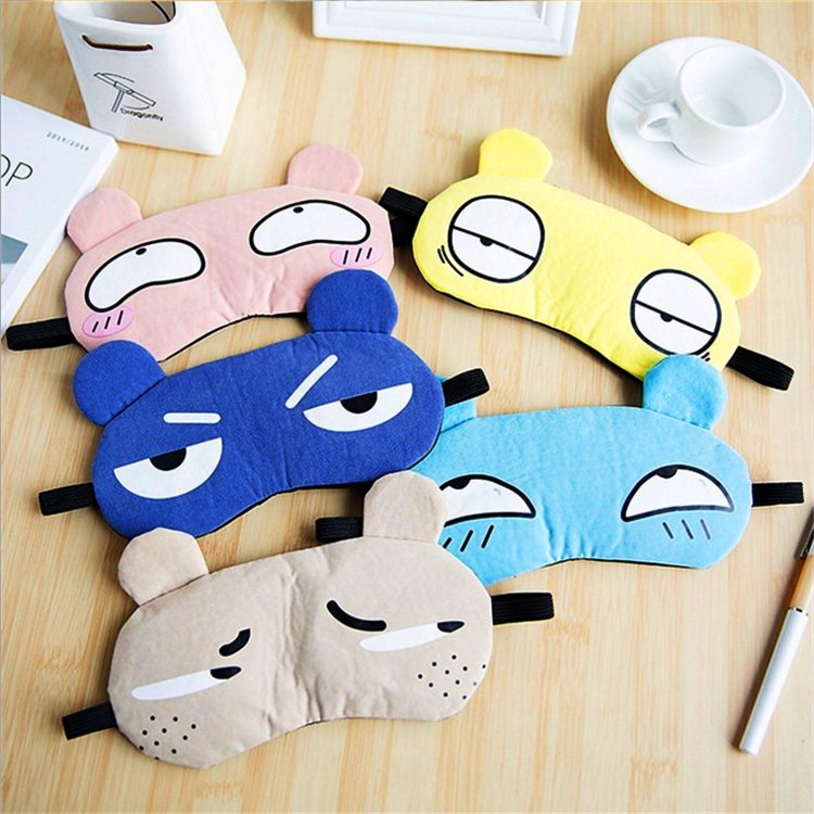 Miếng Che Bịt Mắt Ngủ Hoạt Hình Đôi Mắt Ngộ Nghĩnh Kèm Túi Nước Mát Dưỡng Mắt !