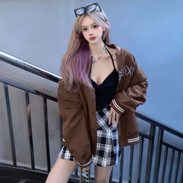 QADCOL Áo khoác bóng chày Hàn Quốc thời trang mới