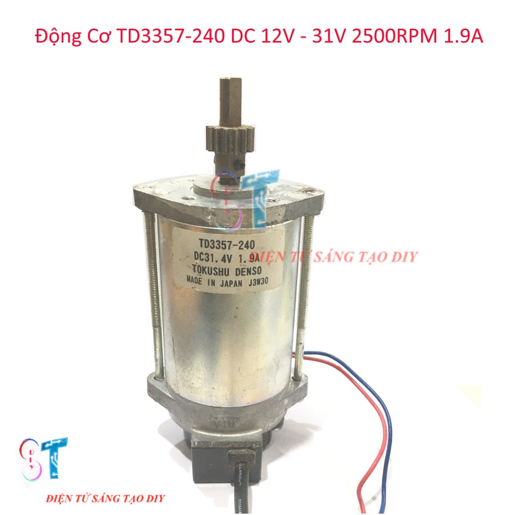 Động Cơ TD3357-240 DC 12V - 31V 2500rpm 1.9A Siêu Khỏe