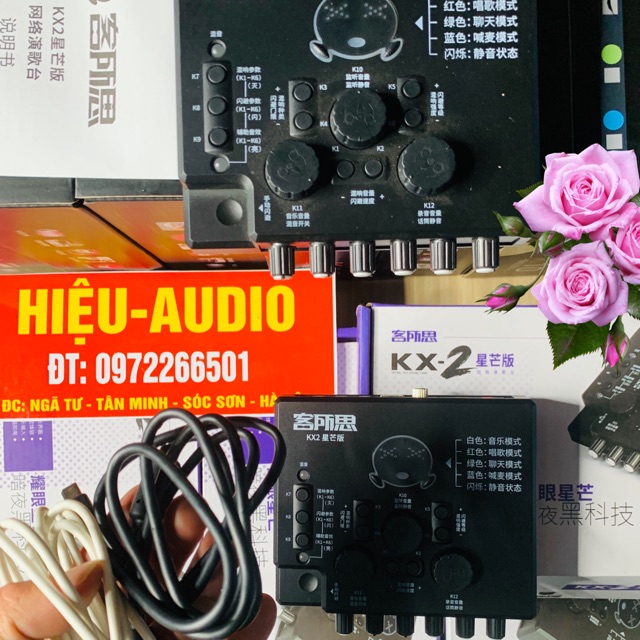 SOUND CARD/KARAOKE/XOX-KX2/THU ÂM HÁT LIVESTREM CHUYÊN NGHIỆP