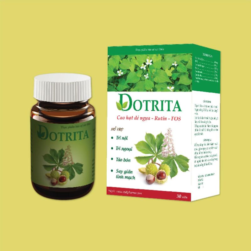 Combo 2lọ Dotrita tốt trĩ - bền vững thành mạch- táo bón