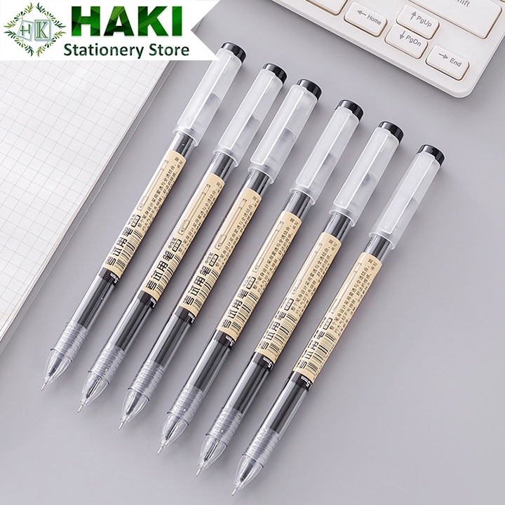 Bút Muji HAKI bản dupe bút gel đen xanh đỏ viết đều mực phụ kiện văn phòng phẩm (1 chiếc) B50