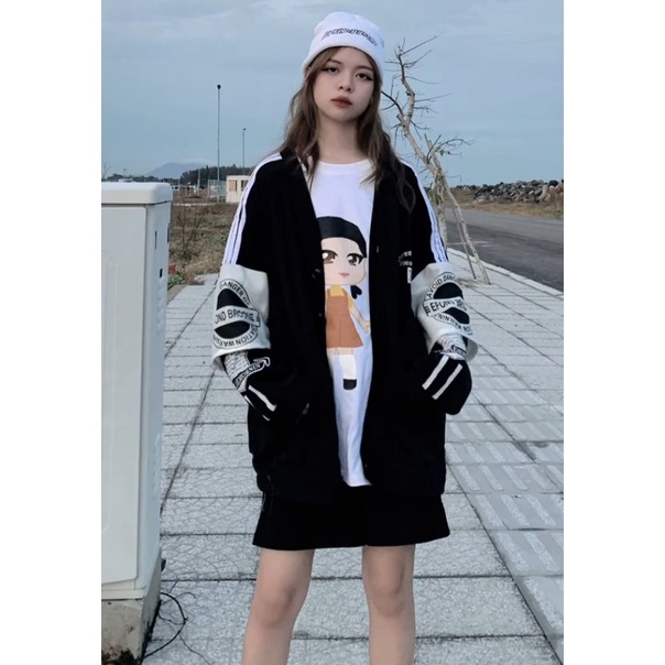 Áo Khoác Cardigan In Chữ Brcon Phong Cách Ulzzang Hàn Quốc Hot Trend Anne Boutique Mã 618