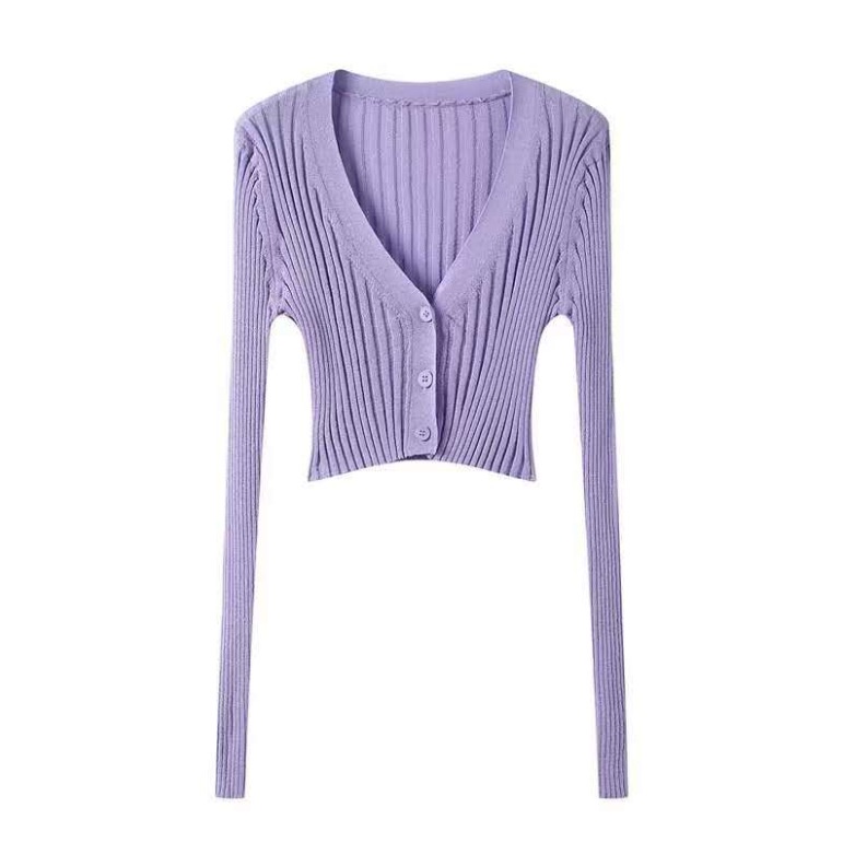 Áo khoác len cardigan croptop dệt kim tay dài ulzzang kiểu mỏng phong cách Hàn Quốc đẹp nhất 2021_K2C9 | BigBuy360 - bigbuy360.vn