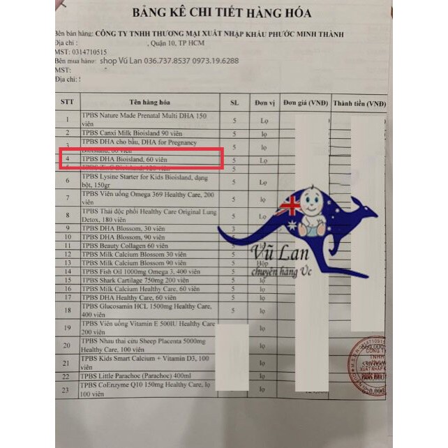 Dha Bioisland cho Bé từ 6 tháng trở lên 60 viên - Xuất xứ Úc