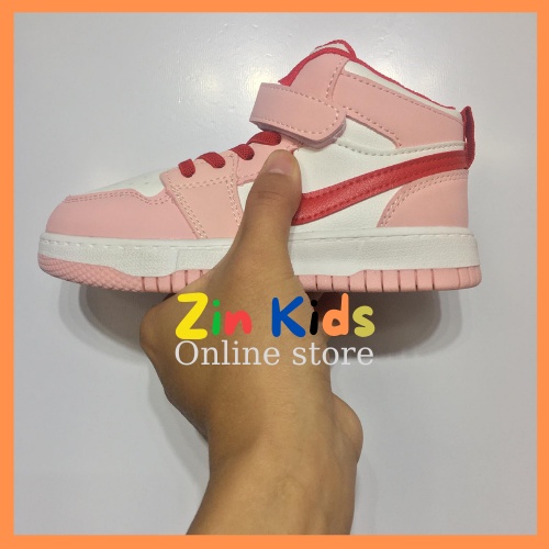 Giày thể thao bé gái giày Jordan cổ cao hit hot học sinh nữ từ 5-16 tuổi size 32-37