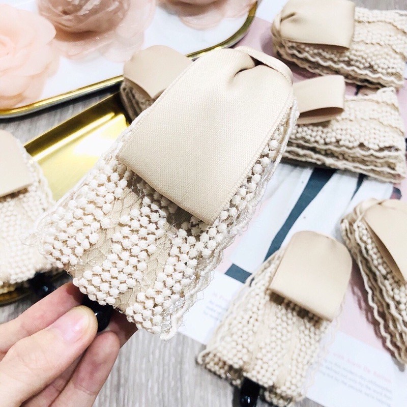 Kẹp tóc  2 màu be, đen