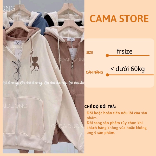 Áo Khoác Nỉ Hoodie Nữ Unisex CaMa Store CaMa Store AN17 | BigBuy360 - bigbuy360.vn