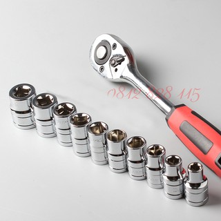 Bộ típ cần l 1/2 tự động cán bọc nhựa 10 chi tiết srunv