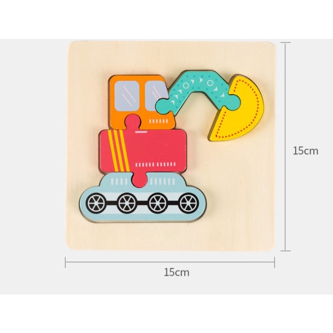 Tranh Ghép Hình 3D Gỗ Cho Bé  Bảng Ghép Hình Bằng Gỗ Nổi Ngộ Nghĩnh