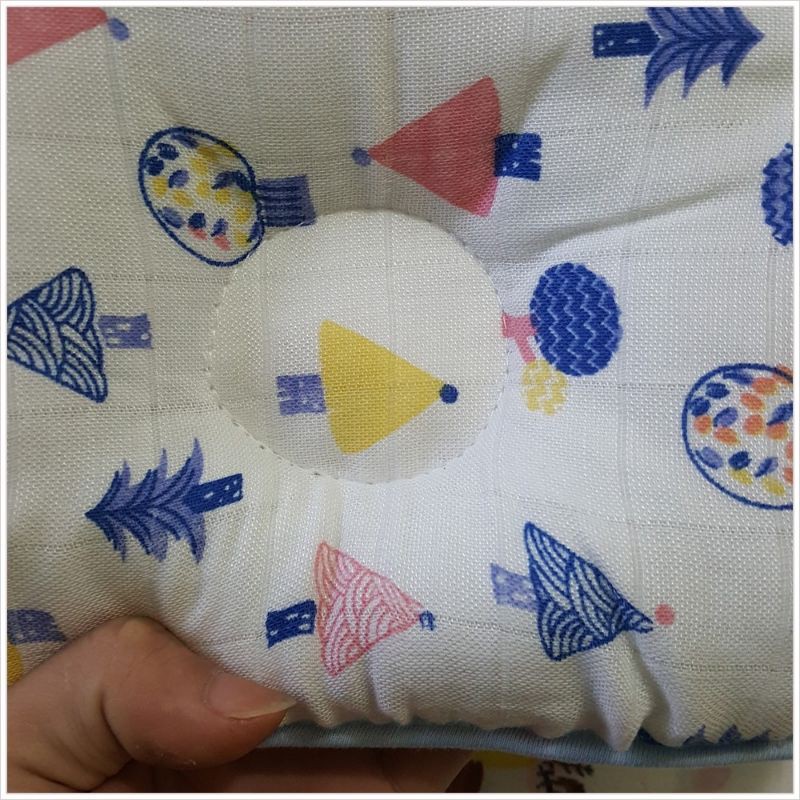 Gối xô siêu mềm chống bẹp đầu in hình dễ thương cho bé sơ sinh 20 x 30cm