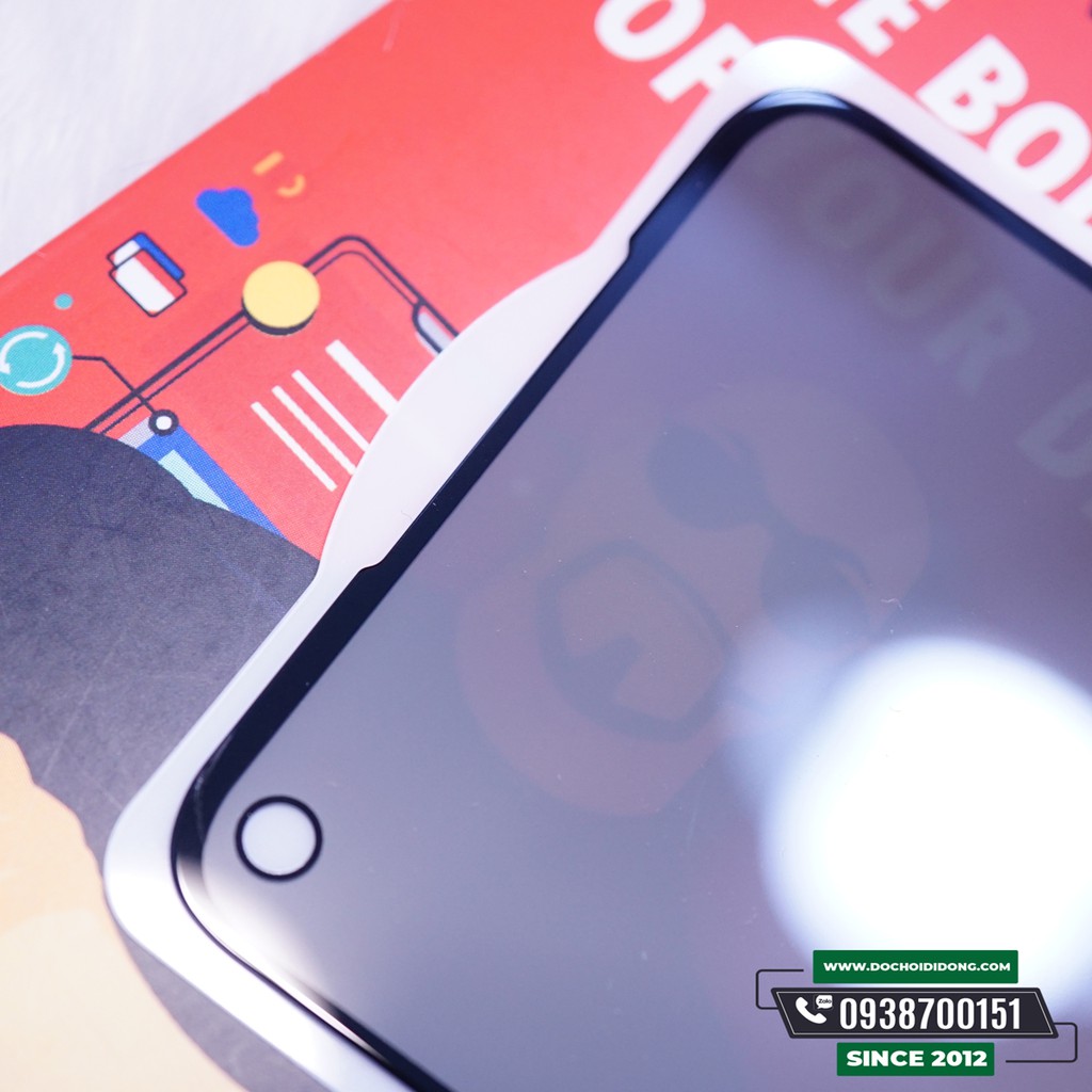 Dán cường lực chống nhìn trộm Oppo Reno 4 Zacase Anti Spy full màn hình