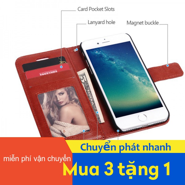 Bao da điện thoại kiểu ví thẻ sang trọng cho Huawei Nova 2i Mate 10 30 Y6S Y9S 7 SE P40 honor 30 Pro Plus Lite