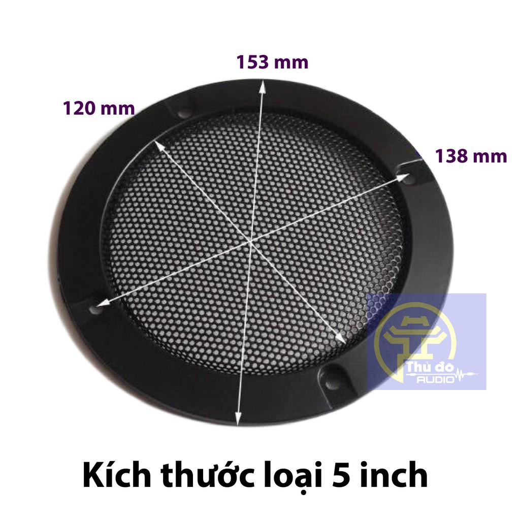 Màng lưới bảo vệ loa từ 3inch đến 5 inch - Màng loa, mặt nạ loa