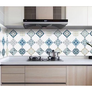 Decal Dán tường bếp hình hoa